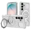 Techsuit - Carbon Shield PRO ütésálló tok - Samsung Galaxy S26 Plus - Fehér Átlátszó