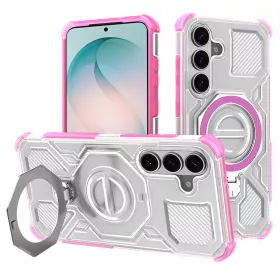   Techsuit - Carbon Shield PRO ütésálló tok - Samsung Galaxy S26 Plus - Rózsaszín átlátszó