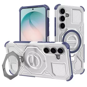   Techsuit - Carbon Shield PRO ütésálló tok - Samsung Galaxy S26 Plus - Kék átlátszó