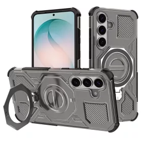   Techsuit - Carbon Shield PRO ütésálló tok - Samsung Galaxy S26 Plus - Átlátszó fekete