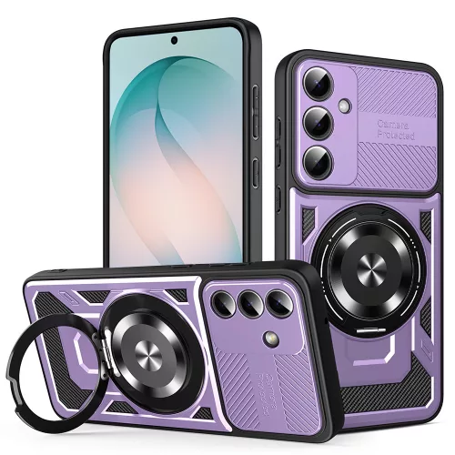 Techsuit - RuggedCam ütésálló tok - Samsung Galaxy S26 Plus - Lila
