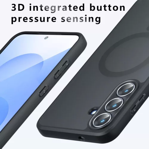 Techsuit - PureFrost MagSafe Ütésálló tok Ütésálló tok - Samsung Galaxy S26 - Matt fekete