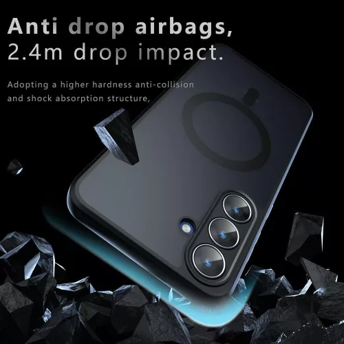 Techsuit - PureFrost MagSafe Ütésálló tok Ütésálló tok - Samsung Galaxy S26 - Matt fekete