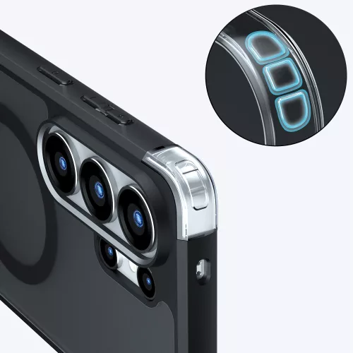 Techsuit - PureFrost MagSafe Ütésálló tok Ütésálló tok - Samsung Galaxy S26 Ultra - Matt fekete