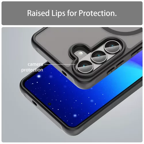 Techsuit - HaloFrost II MagSafe tok - Samsung Galaxy S26 - Fekete