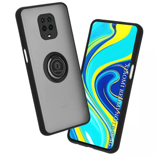 Techsuit - Glinth - Xiaomi Redmi Note 9S / Note 9 Pro / Note 9 Pro Max - Fekete