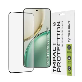   Techsuit - 111D Full Cover / Full Glue üvegfólia - Honor Magic8 Lite - Fekete széllel