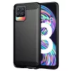 Techsuit - Carbon szilikon tok - Realme 8 4G / 8 Pro 4G - Fekete