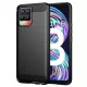 Techsuit - Carbon szilikon tok - Realme 8 4G / 8 Pro 4G - Fekete