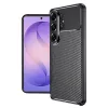 Techsuit - CarbonFiber szilikon tok - Samsung Galaxy S26 Ultra - Fekete
