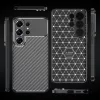 Techsuit - CarbonFiber szilikon tok - Samsung Galaxy S26 Ultra - Fekete