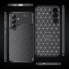 Techsuit - CarbonFiber szilikon tok - Samsung Galaxy S26 Plus - Fekete
