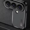 Techsuit - CarbonFiber szilikon tok - Samsung Galaxy S26 Plus - Fekete