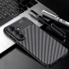 Techsuit - CarbonFiber szilikon tok - Samsung Galaxy S26 Plus - Fekete