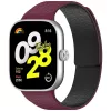 Techsuit - Watchband (W016) - Xiaomi Smart Band 10 Pro/9 Pro/8 Pro/Redmi Watch 4/Watch 5/Watch 6 - Wine Red / Black