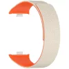Techsuit - Watchband (W016) - Xiaomi Smart Band 10 Pro/9 Pro/8 Pro/Redmi Watch 4/Watch 5/Watch 6 -  Fehér/Narancssárga