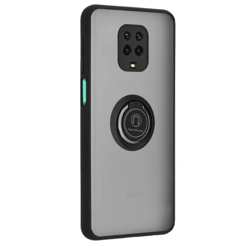 Techsuit - Glinth - Xiaomi Redmi Note 9S / Note 9 Pro / Note 9 Pro Max - Fekete