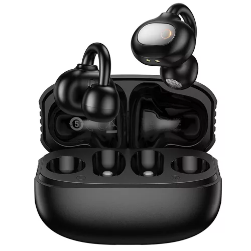 Borofone - Joy vezeték nélküli fülhallgató (FQ14) - Bluetooth V5.4, Valódi vezeték nélküli, Érintésvezérlés, 300mAh - Fekete