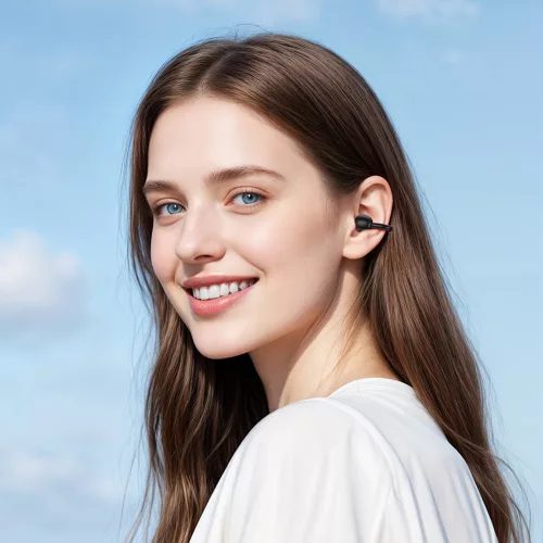 Borofone - Joy vezeték nélküli fülhallgató (FQ14) - Bluetooth V5.4, Valódi vezeték nélküli, Érintésvezérlés, 300mAh - Fekete