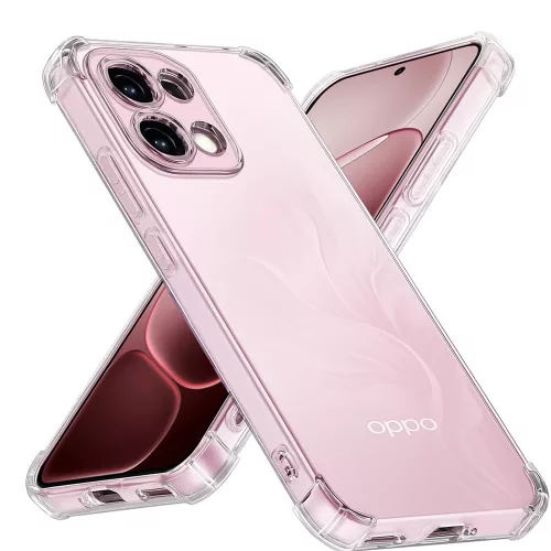 Techsuit - Shockproof Átlátszó Ütésálló Szilikon tok - Oppo A6 Pro 4G / A6 Pro 5G - Átlátszó