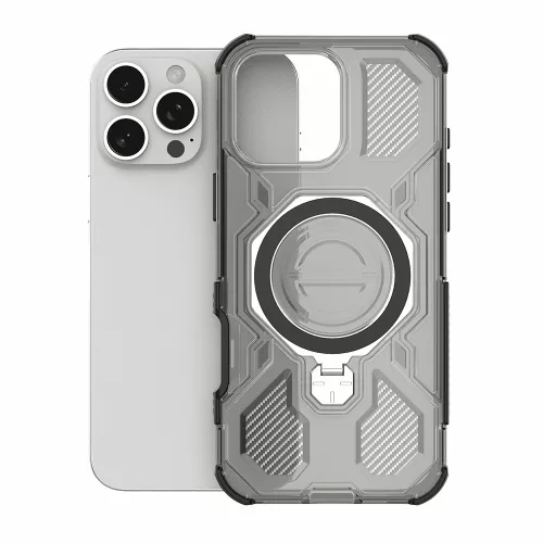 Techsuit - Carbon Shield PRO ütésálló tok - Samsung Galaxy A16 4G / A16 5G - Átlátszó fekete