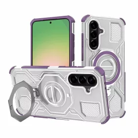   Techsuit - Carbon Shield PRO ütésálló tok - Samsung Galaxy A56 5G - Lila átlátszó