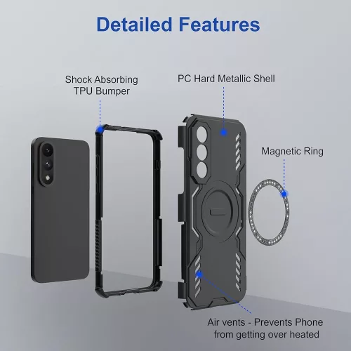 Techsuit - ArmorMag ütésálló tok - Xiaomi 15T - Fekete