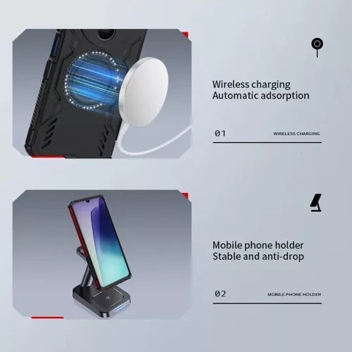Techsuit - ArmorMag ütésálló tok - Xiaomi 15T Pro - Kék