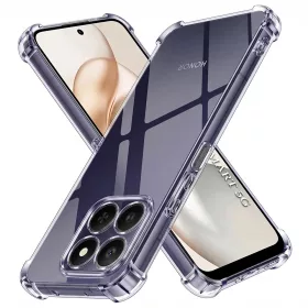   Techsuit - Shockproof Átlátszó Ütésálló Szilikon tok - Honor 400 Smart 5G / 400 Smart 4G / X7d 4G - Átlátszó fekete