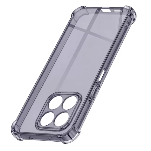 Techsuit - Shockproof Átlátszó Ütésálló Szilikon tok - Honor 400 Smart 5G / 400 Smart 4G / X7d 4G - Átlátszó fekete