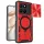 Techsuit - CamGuard Pro tok ütésálló tok - Honor 400 Smart 5G / 400 Smart 4G / X7d 4G - Piros