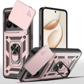   Techsuit - CamShield ütésálló tok - Honor 400 Smart 5G / 400 Smart 4G / X7d 4G - Rosegold
