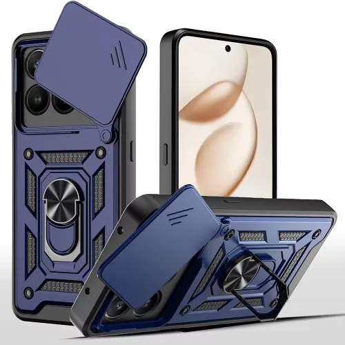 Techsuit - CamShield ütésálló tok - Honor 400 Smart 5G / 400 Smart 4G / X7d 4G - Kék
