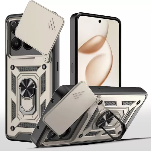 Techsuit - CamShield ütésálló tok - Honor 400 Smart 5G / 400 Smart 4G / X7d 4G - Arany