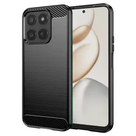   Techsuit - Carbon szilikon tok - Honor 400 Smart 5G / 400 Smart 4G / X7d 4G - Fekete
