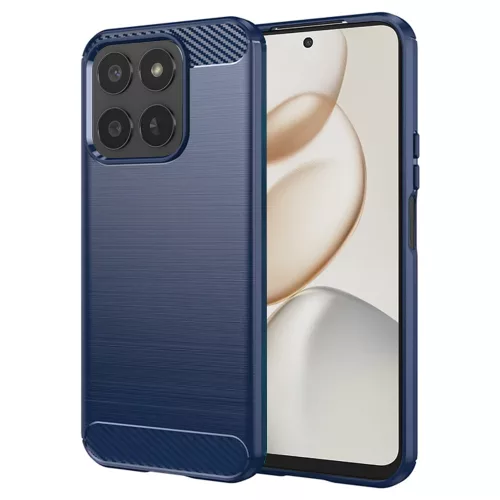 Techsuit - Carbon szilikon tok - Honor 400 Smart 5G / 400 Smart 4G / X7d 4G - Kék