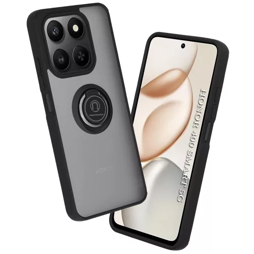Techsuit - Glinth - Honor 400 Smart 5G / 400 Smart 4G / X7d 4G - Fekete