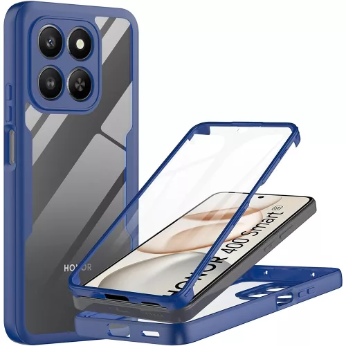 Techsuit - ColorVerse 360 tok kijelzővédővel - Honor 400 Smart 5G / 400 Smart 4G / X7d 4G - Kék