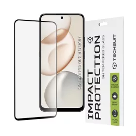   Techsuit - 111D Full Cover / Full Glue üvegfólia - Honor 400 Smart 5G / 400 Smart 4G / 200 Smart / 90 Smart /  X7d 4G / X7b 4G / X7b 5G / X7c - Fekete széllel