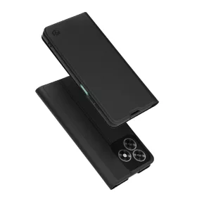   Techsuit - Magskin Book kinyitható tok - Honor X5c Plus - Fekete