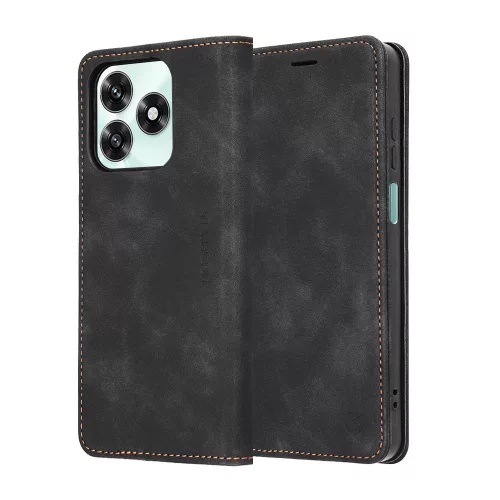 Techsuit - Confy Cover kinyitható tok - Honor X5c Plus - Fekete