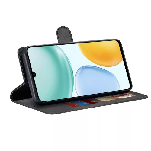 Techsuit - Diary Book kinyitható tok - Honor X5c Plus - Fekete