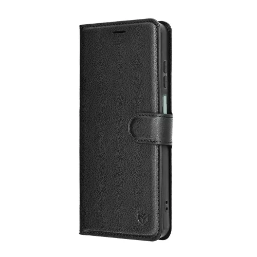 Techsuit - Leather Folio kinyitható tok - Honor X5c Plus - Fekete