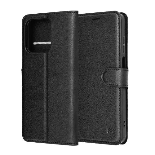Techsuit - Leather Folio kinyitható tok - Honor X5c Plus - Fekete