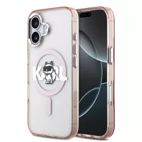   Karl Lagerfeld - IML Choupette Sketch Logo MagSafe (KLHMP17SHGCHGKBP) - iPhone 17 - Pink