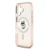 Karl Lagerfeld - IML Choupette Sketch Logo MagSafe (KLHMP17SHGCHGKBP) - iPhone 17 - Pink