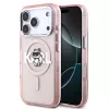 Karl Lagerfeld - IML Choupette Sketch Logo MagSafe (KLHMP17LHGCHGKBP) - iPhone 17 Pro - Pink