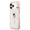 Karl Lagerfeld - IML Choupette Sketch Logo MagSafe (KLHMP17LHGCHGKBP) - iPhone 17 Pro - Pink