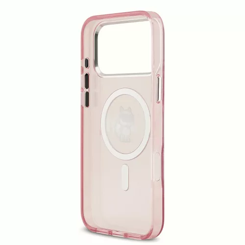 Karl Lagerfeld - IML Choupette Sketch Logo MagSafe (KLHMP17XHGCHGKBP) - iPhone 17 Pro Max - Pink
