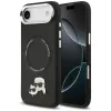 Karl Lagerfeld - Leather Karl & Choupette Pins MagSafe (KLHMP17MPSMLRKCK) - iPhone 17 Air - Black